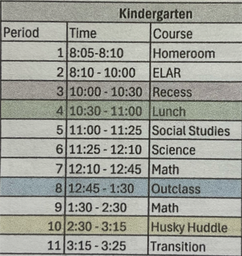 Schedule